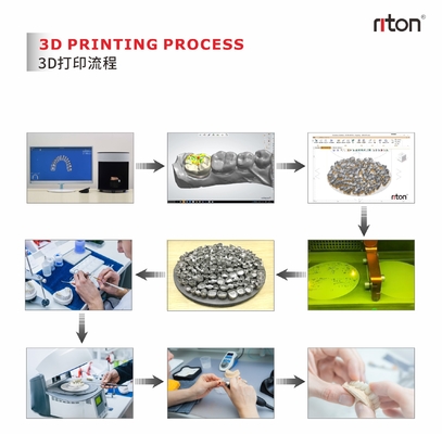 Impresora 3D de metal industrial dental Riton M-150D / Máquina de fabricación aditiva / Máquina de fusión láser SLM médica / Máquina de procesamiento de metal CNC